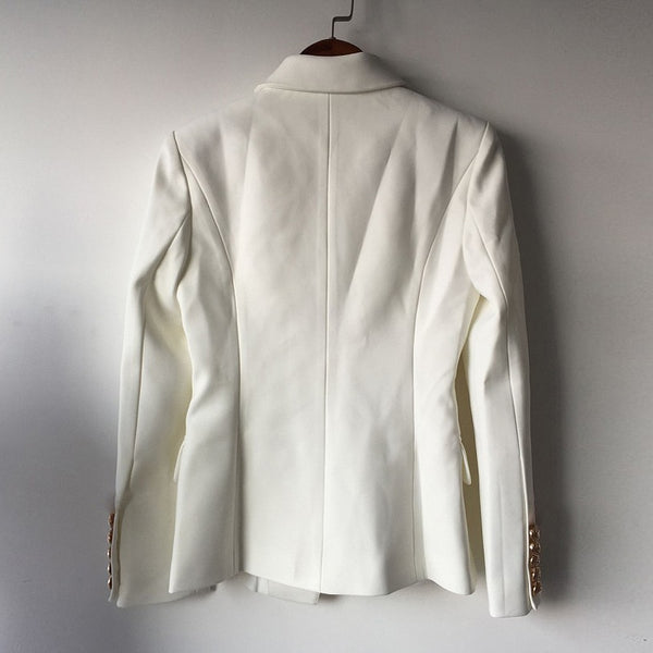 Veste Femmes de TOP QUALITE Double Breasted avec Boutons en Métal Lion Taille S-XXXL-veste-Adrienne&Sandrine