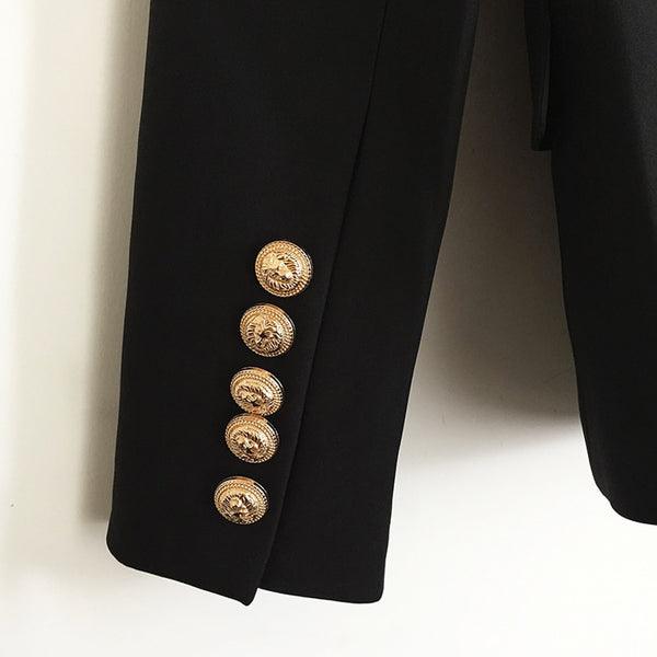 Veste Femmes de TOP QUALITE Double Breasted avec Boutons en Métal Lion Taille S-XXXL-veste-Adrienne&Sandrine