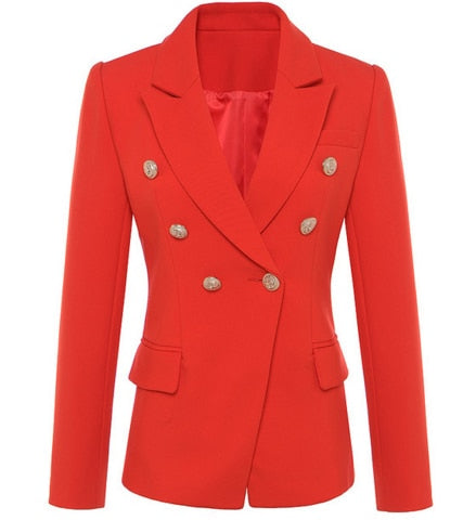 Veste Femmes de TOP QUALITE Double Breasted avec Boutons en Métal Lion Taille S-XXXL-veste-Adrienne&Sandrine
