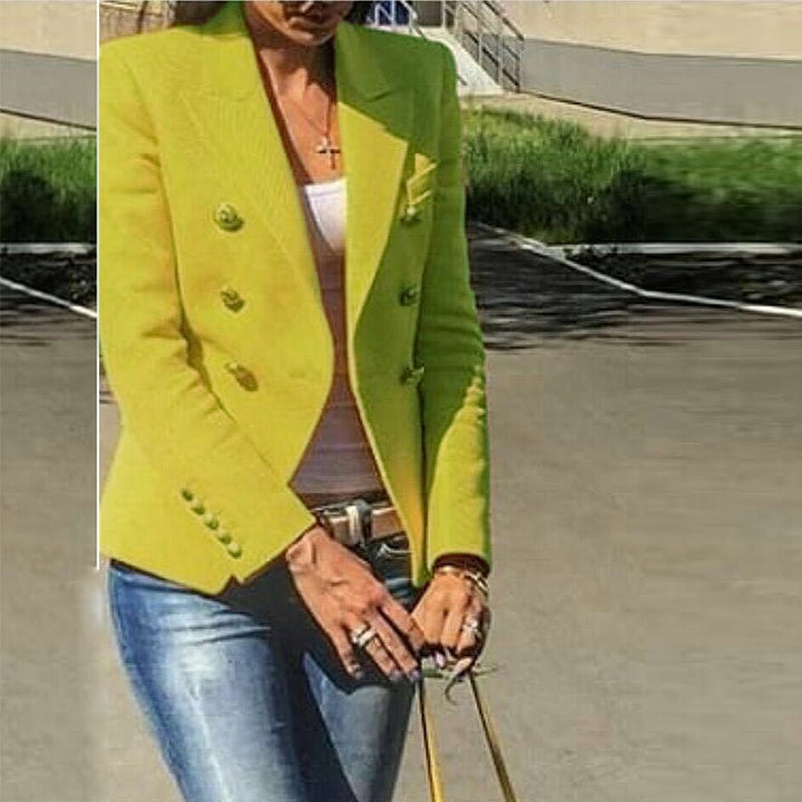 Clona Blazer with Lion Metal Buttons