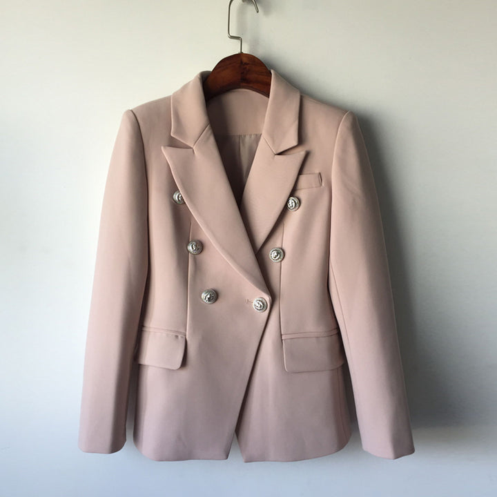Blazer Croisé à Boutons Métal Lion Taille S-XXL-veste-Adrienne&amp;Sandrine