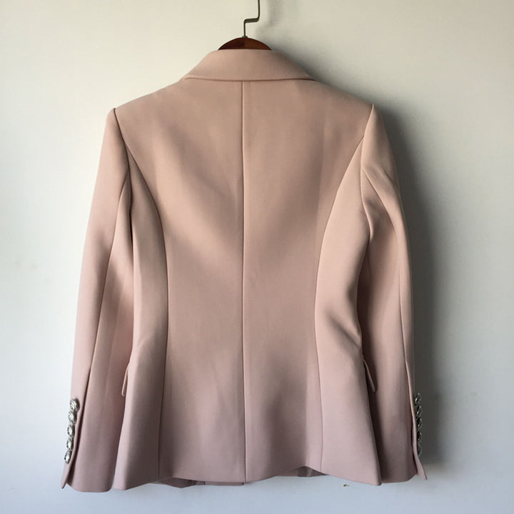 Blazer Croisé à Boutons Métal Lion Taille S-XXL-veste-Adrienne&amp;Sandrine