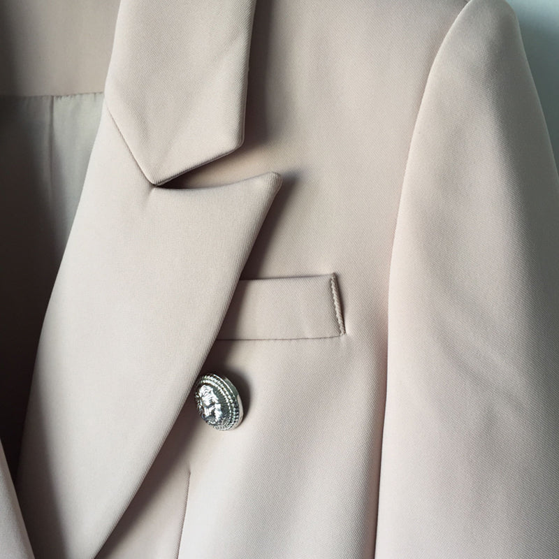 Blazer Croisé à Boutons Métal Lion Taille S-XXL-veste-Adrienne&amp;Sandrine