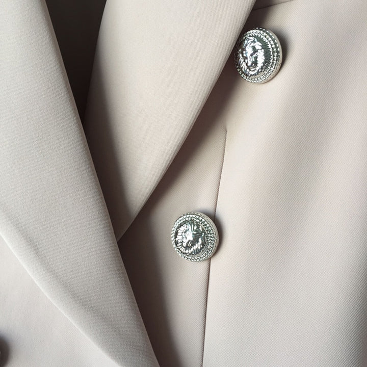 Blazer Croisé à Boutons Métal Lion Taille S-XXL-veste-Adrienne&amp;Sandrine