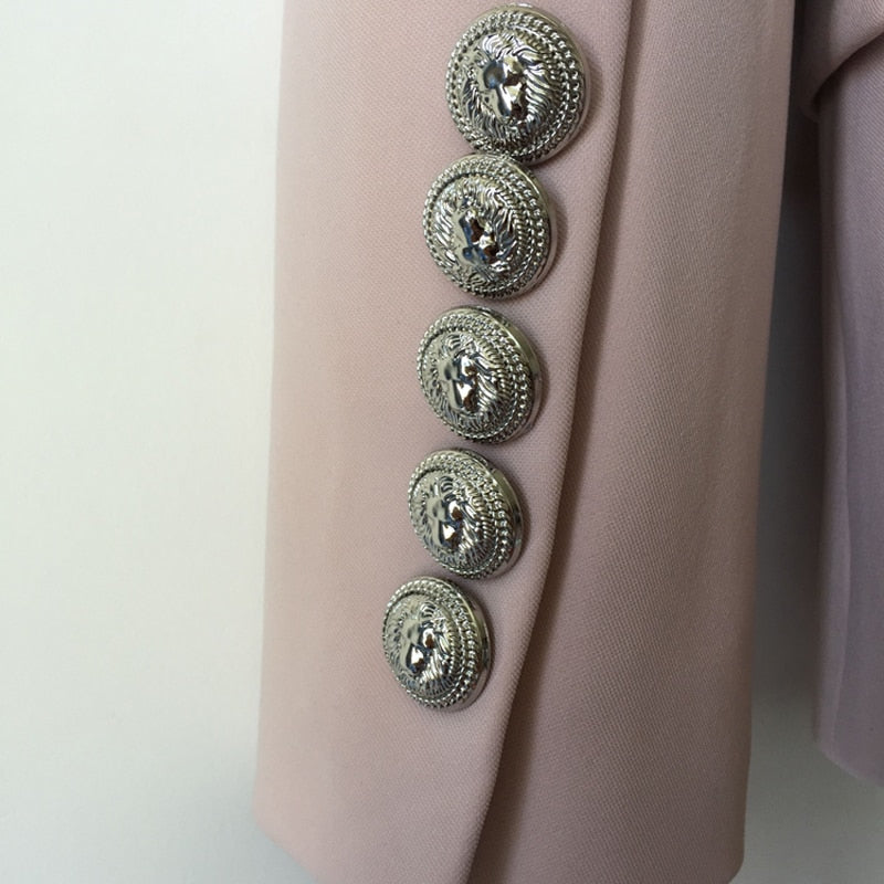 Blazer Croisé à Boutons Métal Lion Taille S-XXL-veste-Adrienne&amp;Sandrine