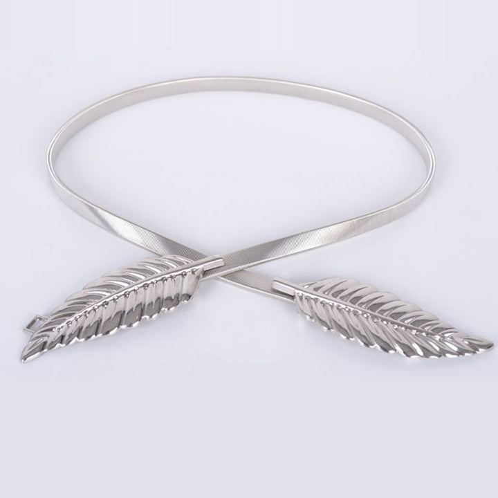 Metal Flower Leaf Belts