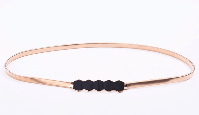 Metal Flower Leaf Belts