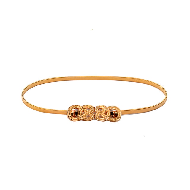 Metal Flower Leaf Belts